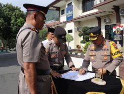 Polres Wonogiri Serah Terimakan Jabatan Kapolsek Giritontro.