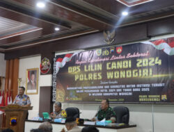 Polres Wonogiri Gelar Rakor Lintas Sektoral Persiapan Ops Lilin 2024.