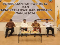 PWRI Rembang Gelar Raker Dan HUT ke 62 di Hotel Gajah Mada