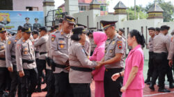 2 Personil Polres Wonogiri Terima Kenaikan Pangkat Pengabdian