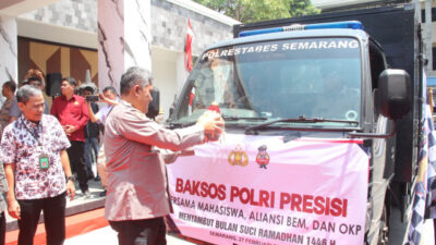 Sambut Ramadhan, Polda Jateng Gandeng Mahasiswa Gelar Bakti Sosial