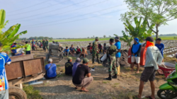 Kapten CZI Asropi Pimpin Pelaksanaan Kegiatan TMMD KBM Tahap VI TA 2025 Di Desa Tanggirejo- Tegowanu Berikan Semangat Warga dan Satgas TMMD