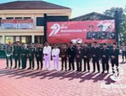 Perum Perhutani KPH Telawa Hadiri Upacara HUT Bhayangkara Ke-79 Di Polres Grobogan