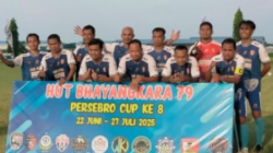 AKBP Priyo Utomo ,SH ,Sik Wadir Krimsus Polda Jabar Perkuat PS Lodaya Bhayangkara Bandung 6 : 3 Tundukkan Bintar Raya Kudus Di Laga Putaran ke 9 Turnamen Sepak Bola U-40 Persebro Cup Karangawen ke-VIII