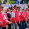 Bupati Grobogan Setyo hadi Ikut Menari Meriahkan Karnaval HUT ke-80 RI