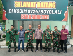 Lakukan Kunjungan Jalin Silaturahmi & Pererat Sinergitas Perhutani KPH Telawa Dengan Kodim 0724/Boyolali