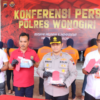 Polres Wonogiri Ungkap Empat Kasus Pencurian, Amankan Sejumlah Tersangka dan Barang Bukti