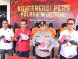 Polres Wonogiri Ungkap Empat Kasus Pencurian, Amankan Sejumlah Tersangka dan Barang Bukti