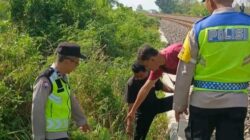 Petani Lansia Tewas di Samping Rel Papanrejo, Diduga Terpeleset Hindari Kereta Barang