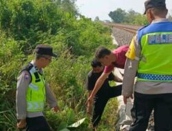 Petani Lansia Tewas di Samping Rel Papanrejo, Diduga Terpeleset Hindari Kereta Barang