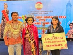 Putri Citra Indonesia 2026 Jateng, Brigita Alicia Bupu Alfons Raih Juara Umum
